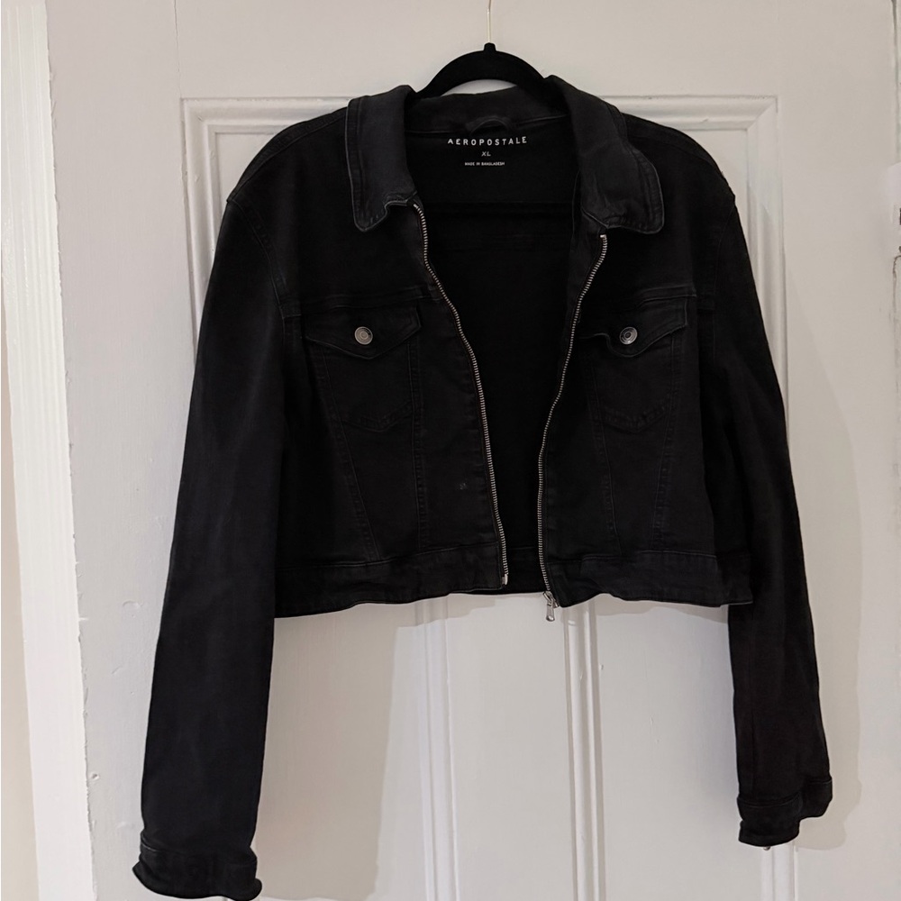 Aeropostale Women's Dark Denim Jacket